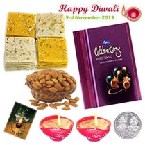 Diwali Mumbai Halwa Sweets with Almonds Dryfruts, Celebrations Raisin Magic Pack